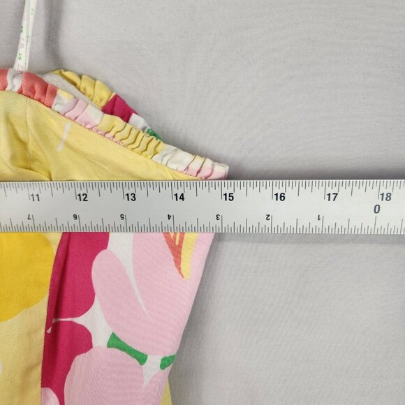 Lilly Pulitzer Blossom Lavish Lilly's Place Women’s Strapless Flare Dress Sz 8 - Picture 6 of 9